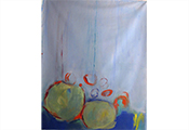Peinture petit format par Marie-Claude Bohnenblust Lenglart Peintre Plasticien